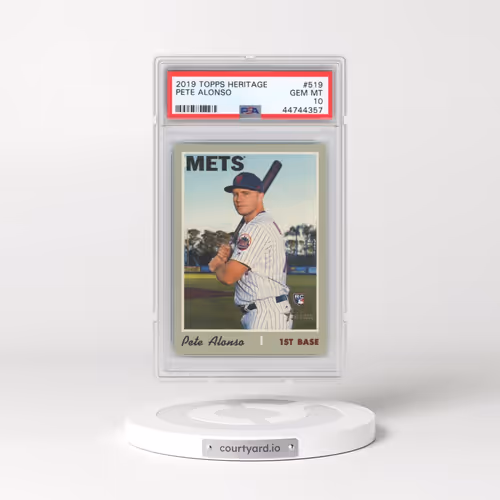 2019 Topps Heritage #519 Pete Alonso (PSA 10 GEM MINT)