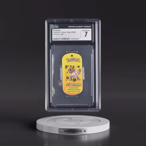 2000 Pokémon Trainer Tags (2000 Dairylea) - English #57 Primeape (CGC 7 NM)