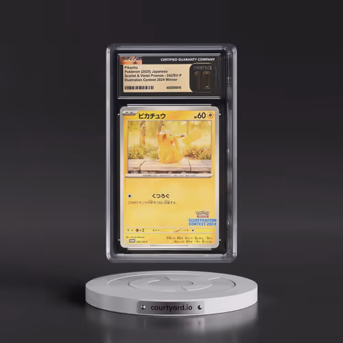 2025 Pokémon SV-P Promo #242 Pikachu - Illustration Contest 2024 (CGC 10 PRISTINE)