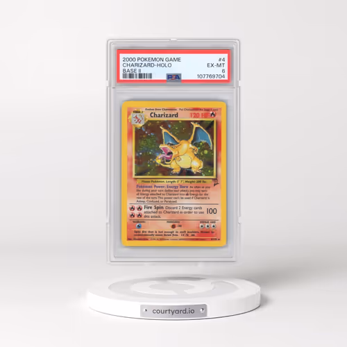 2000 Pokémon Game Base II #4 Charizard - Holo (PSA 6 EX-MT)