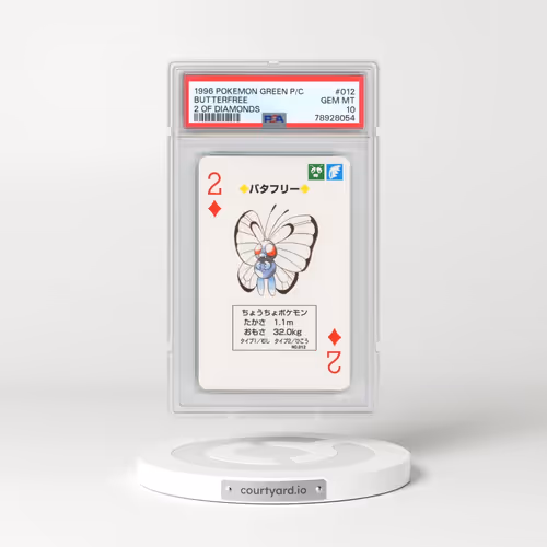 1996 Pokémon Green Version Playing Cards #012 Butterfree - 2 of Diamonds (PSA 10 GEM MINT)