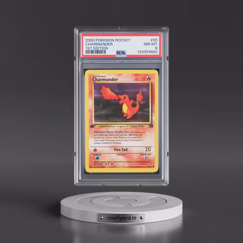 2000 Pokémon Rocket #50 Charmander - 1st Edition (PSA 8 NM-MT)