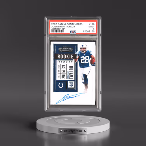 2020 Panini Contenders #116 Jonathan Taylor - Autograph (PSA 9 MINT)