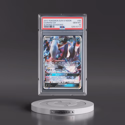 2017 Pokémon Sun & Moon Burning Shadows #88 Darkrai GX - Holo (PSA 10 GEM MINT)