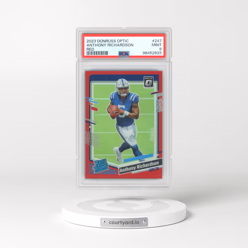 2023 Panini Donruss Optic #247 Anthony Richardson - Red (PSA 9 MINT)