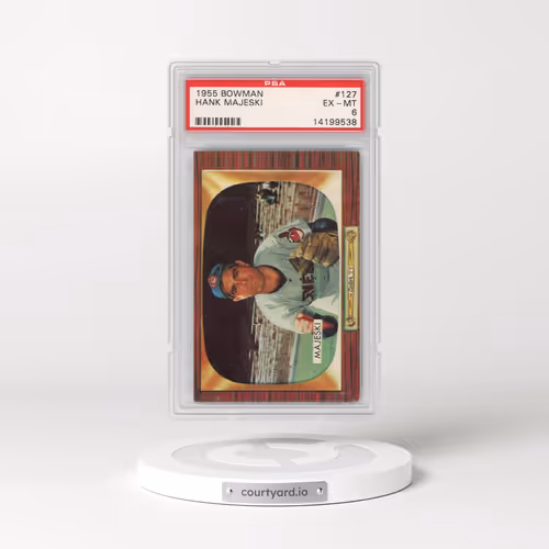 1955 Bowman #127 Hank Majeski (PSA 6 EX-MT)