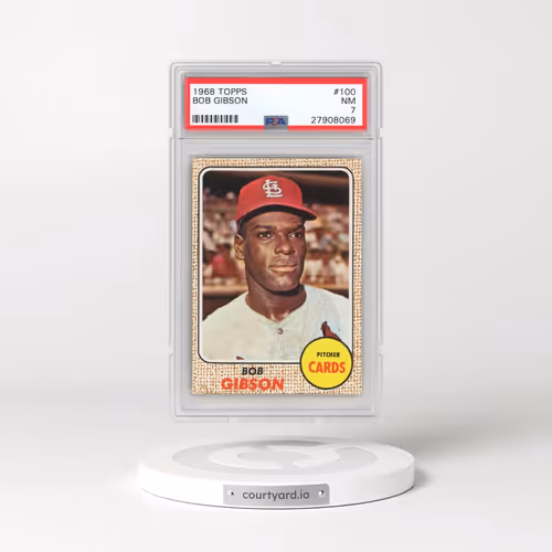 1968 Topps #100 Bob Gibson (PSA 7 NM)