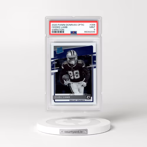 2020 Panini Donruss Optic #306 Ceedee Lamb - Variation (PSA 9 MINT)