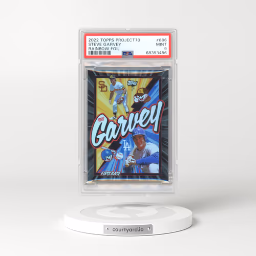 2022 Topps PROJECT70 #886 Steve Garvey - Rainbow Foil (PSA 9 MINT)