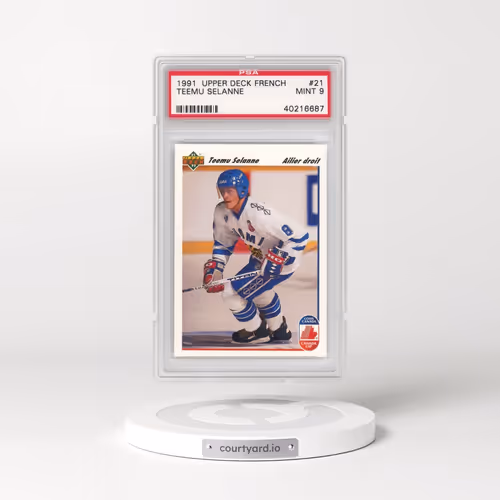 1991 Upper Deck French #21 Teemu Selanne (PSA 9 MINT)
