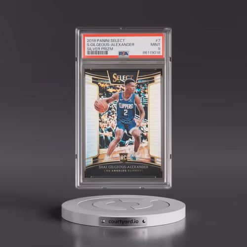2018 Panini Select #7 Shai Gilgeous-Alexander - Silver Prizm (PSA 9 MINT)