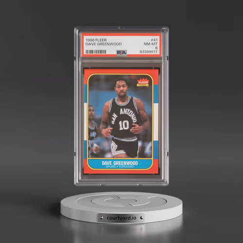 1986 Fleer #41 Dave Greenwood (PSA 8 NM-MT)