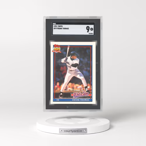 1991 Topps #79 Frank Thomas (SGC 9 MINT)
