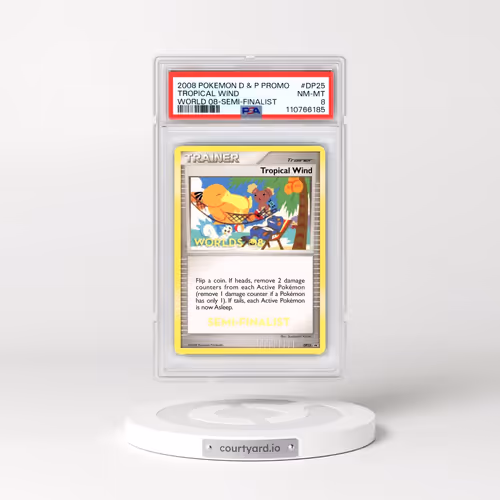 2008 Pokémon Diamond & Pearl World 08 Promo #DP25 Tropical Wind - Semi-Finalist (PSA 8 NM-MT)