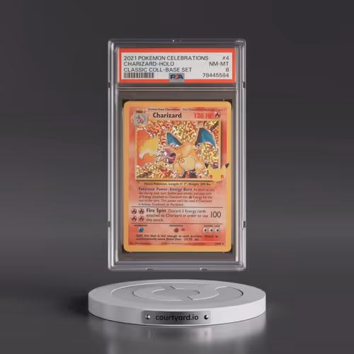 2021 Pokémon Celebrations Classic Collection #4 Charizard - Holo (PSA 8 NM-MT)