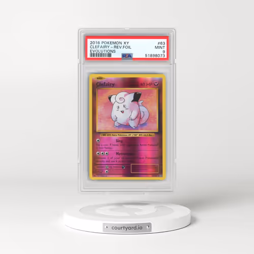 2016 Pokémon XY Evolutions #63 Clefairy - Reverse Foil (PSA 9 MINT)