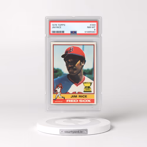 1976 Topps #340 Jim Rice (PSA 8 NM-MT)