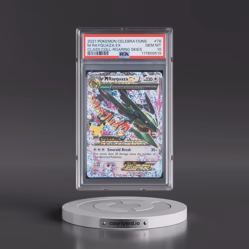 2021 Pokémon Celebrations Classic Collection #76 M Rayquaza EX - Holo (PSA 10 GEM MINT)