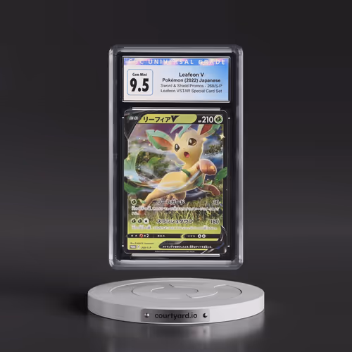 2019 Sword & Shield Promos #268/S-P Leafeon V - Holo Leafeon VSTAR Special Card Set (CGC 10 GEM MINT