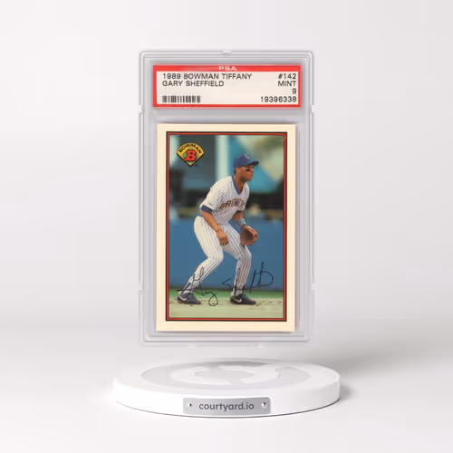 1989 Bowman Tiffany #142 Gary Sheffield (PSA 9 MINT)