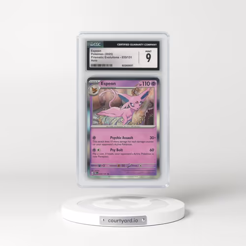 2025 Prismatic Evolutions - PRE EN #033/131 Espeon - Holo (CGC 9 MINT)