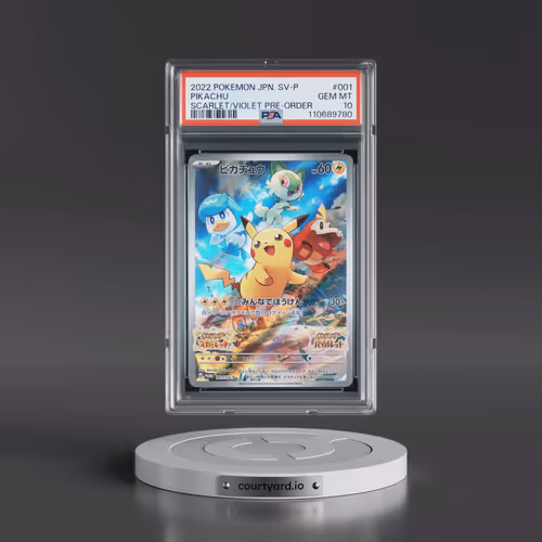 2022 Pokémon SV Promo #001 Pikachu - Scarlet & Violet Pre-Order (PSA 10 GEM MINT)