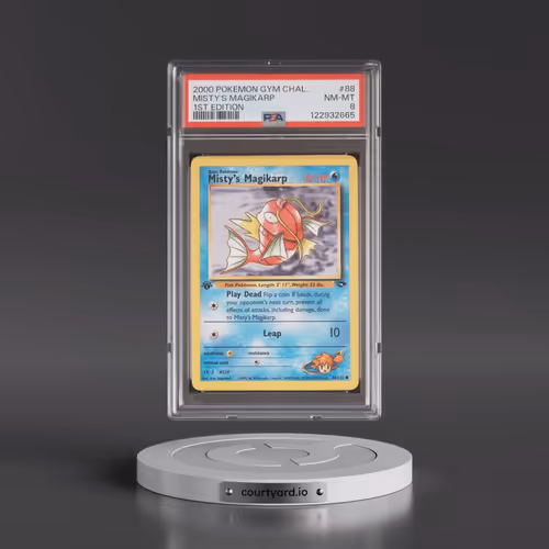 2000 Pokémon Gym Challenge #88 Misty's Magikarp - 1st Edition (PSA 8 NM-MT)