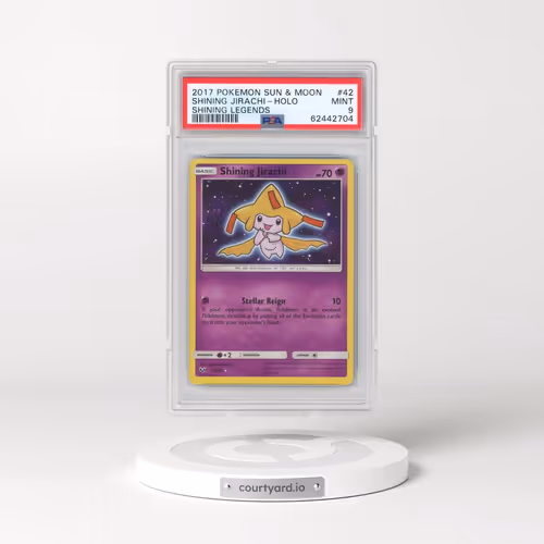 2017 Pokémon Sun & Moon Shining Legends #42 Shining Jirachi - Holo Holo (PSA 9 MINT)