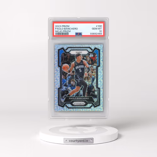 2023 Panini Prizm #100 Paolo Banchero - Mojo Prizm (PSA 10 GEM MINT)