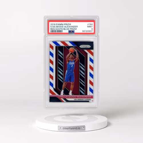 2018 Panini Prizm #184 Shai Gilgeous-Alexander - Red/White/Blue Prizm (PSA 9 MINT)