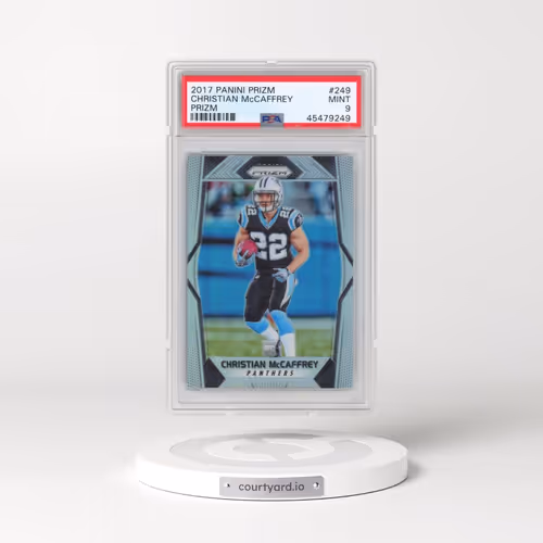 2017 Panini Prizm #249 Christian McCaffrey - Prizm (PSA 9 MINT)