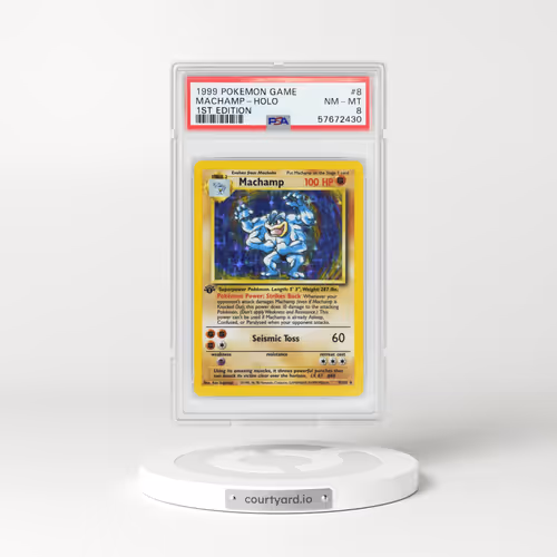 1999 Base Set #8 Machamp - 1st Edition Holo (PSA 8 NM-MT)