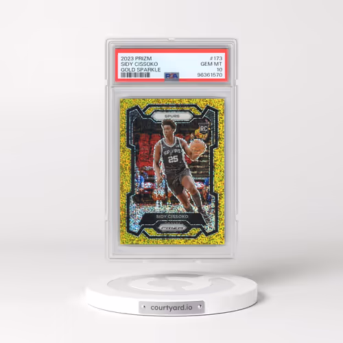 2023 Panini Prizm #173 Sidy Cissoko - Gold Sparkle (PSA 10 GEM MINT)