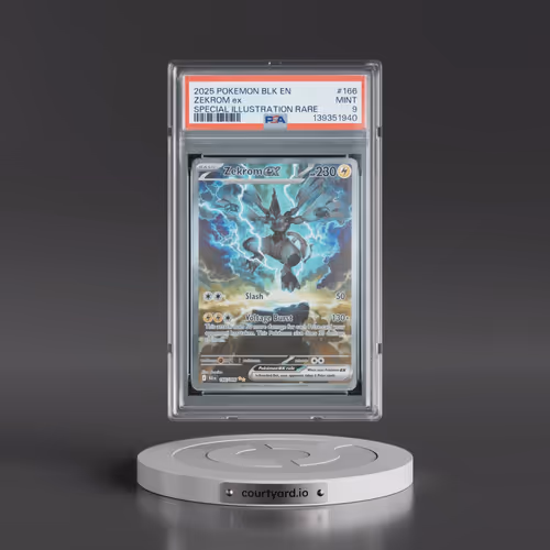 2025 Pokémon Blk EN-Black Bolt #166 Zekrom EX - Holo Special Illustration Rare (PSA 9 MINT)