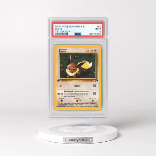 2000 Pokémon Rocket #55 Eevee - 1st Edition (PSA 9 MINT)