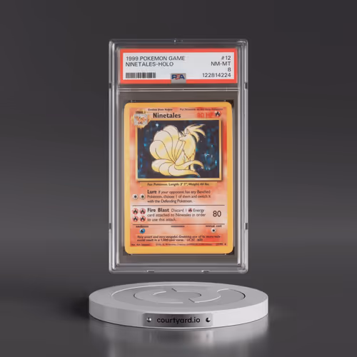 1999 Pokémon Game #12 Ninetales - Holo (PSA 8 NM-MT)