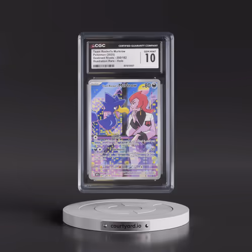2025 Destined Rivals - DRI EN #200/182 Team Rocket's Murkrow - Illustration Rare Holo (CGC 10 GEM MI
