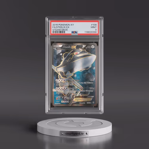 2016 Pokémon XY Steam Siege #108 Steelix EX - Holo Full Art (PSA 9 MINT)