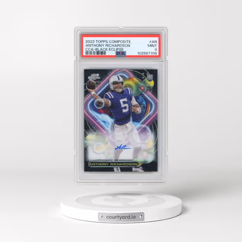 2023 Topps Composite Cosmic Chrome Autographs #AR Anthony Richardson - Black Eclipse (PSA 9 MINT)