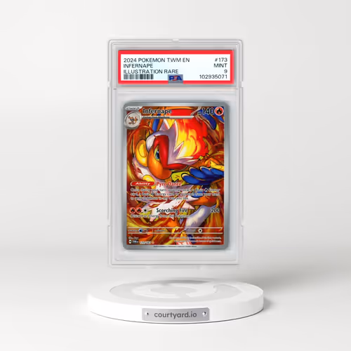 2024 Pokémon Twm EN-Twilight Masquerade #173 Infernape - Illustration Rare (PSA 9 MINT)