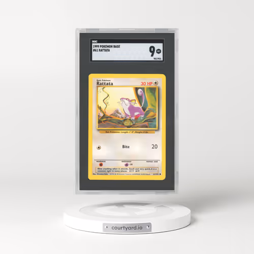 1999 Base Set #61 Rattata (SGC 9 MINT)