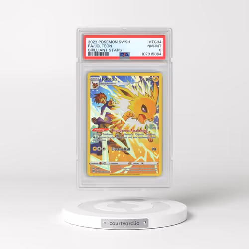 2022 Pokémon Sword & Shield Brilliant Stars #TG04 Jolteon - Full Art (PSA 8 NM-MT)