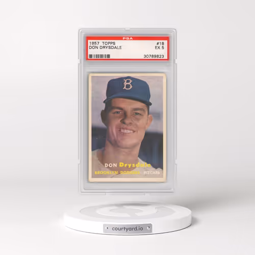 1957 Topps #18 Don Drysdale (PSA 5 EX)