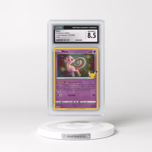 2021 Celebrations #011/025 Mew - Holo (CGC 8.5 NM-MT+)
