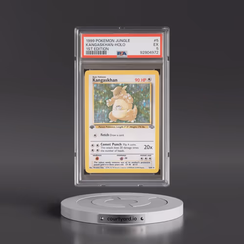 1999 Pokémon Jungle #5 Kangaskhan - 1st Edition Holo (PSA 5 EX)