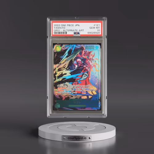 2022 One Piece Japanese OP01-Romance Dawn #121 Yamato - Alternate Art (PSA 10 GEM MINT)