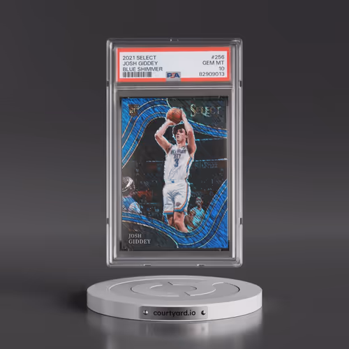 2021 Panini Select #256 Josh Giddey - Blue Shimmer (PSA 10 GEM MINT)