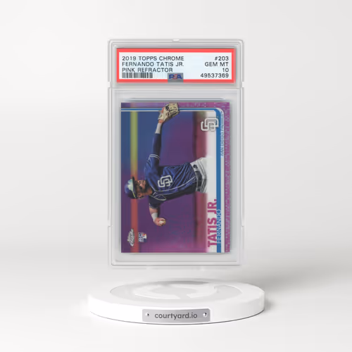 2019 Topps Chrome #203 Fernando Tatis Jr. - Pink Refractor (PSA 10 GEM MINT)