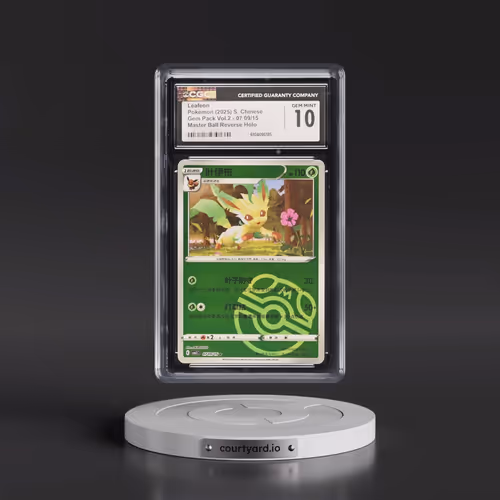2025 Gem Pack Volume 2 - CBB2C - Simplified #07 09/15 Leafeon - Reverse Holo Master Ball (CGC 10 GEM