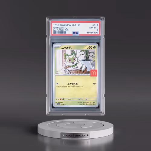 2025 Pokémon M-P Promo #017 Sprigatito - McDonald's (PSA 8 NM-MT)